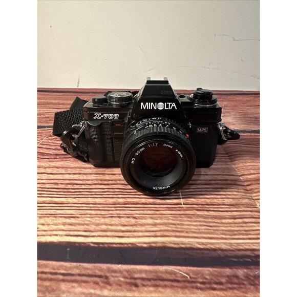 Minolta X-700 MPS SLR 35mm Film Camera 50mm F:1.7 Lens - TESTED